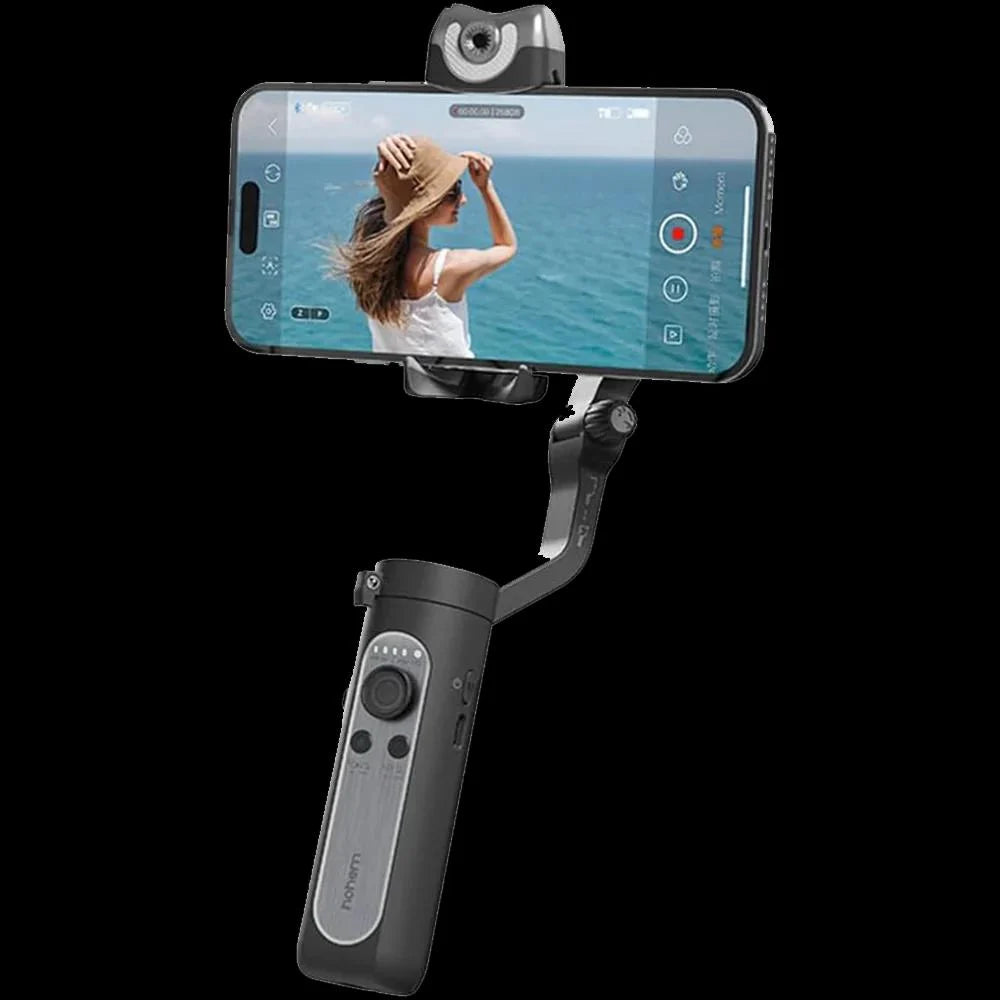 3-Axis Mobile Gimbal with AI Tracking – Stabilizer for Smartphones