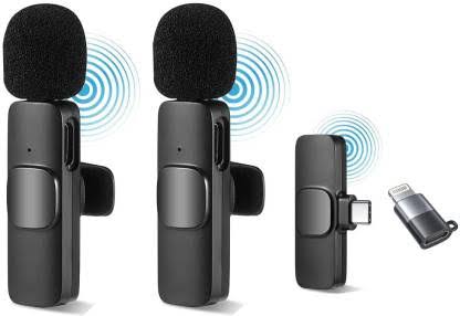 K9 Wireless Microphone – 2-in-1 Clip-On Lavalier Mic for Clear Audio Recording