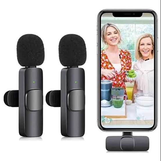 K9 Wireless Microphone – 2-in-1 Clip-On Lavalier Mic for Clear Audio Recording