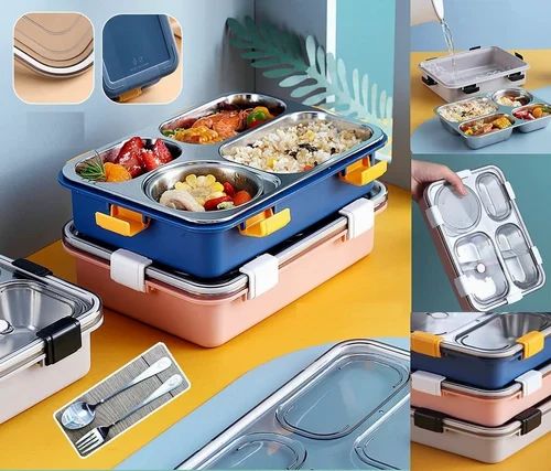 Maxtop 4 Section Stainless Steel Lunch Box