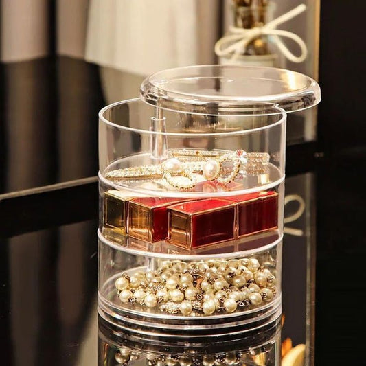 360° Revolving 3 Layer TPT Jewellery Organiser