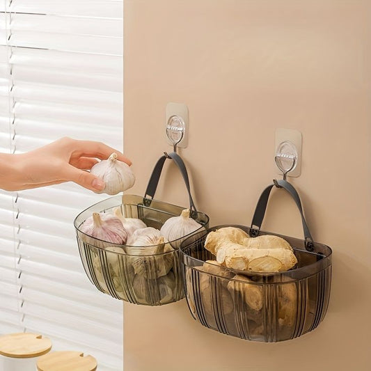 Wall Mounted Acrylic Storage Basket