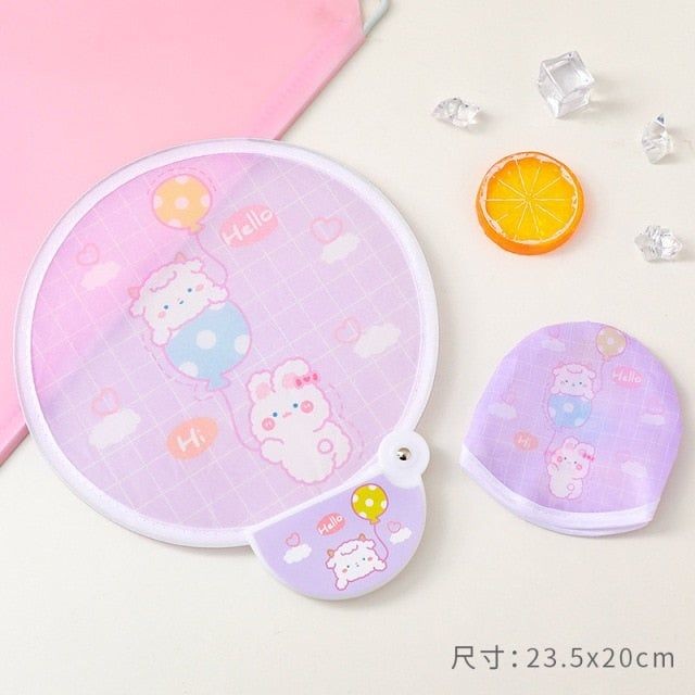 Printed Round Hand fan