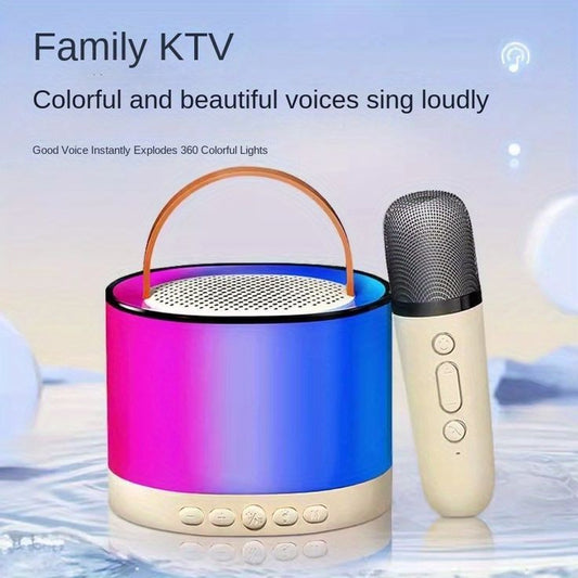 K-52 Wireless Speaker with 2 Mics (RGB) – Portable Party Sound System
